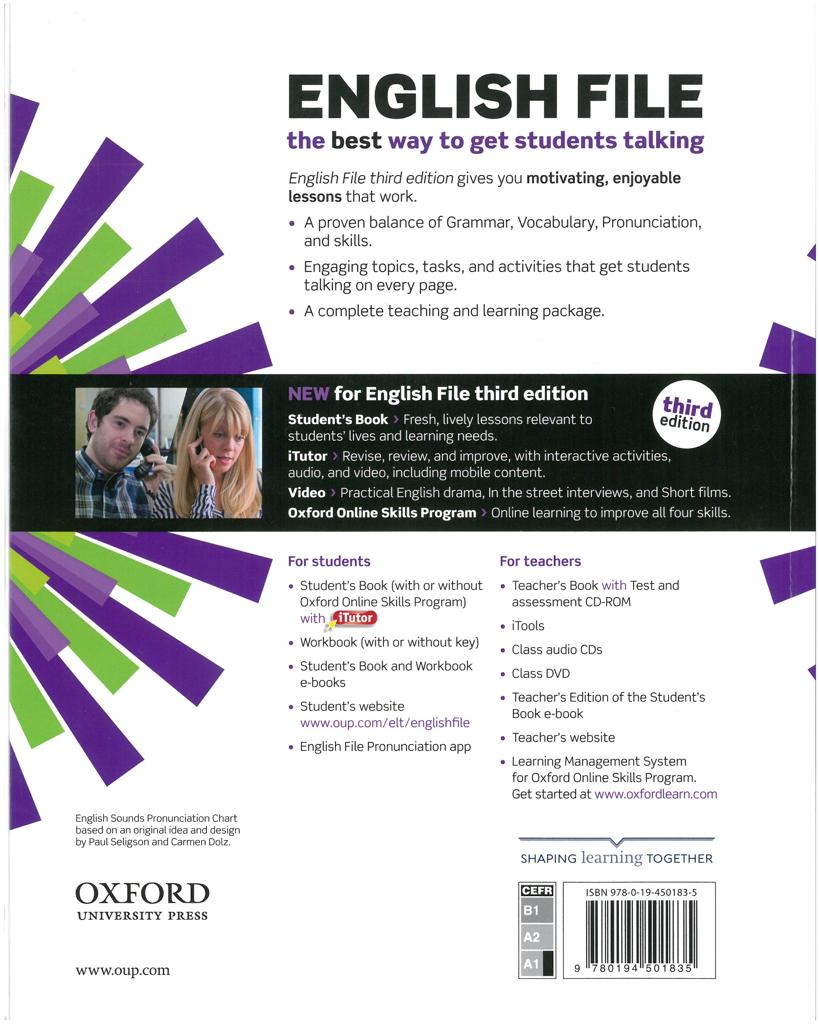 ENGLISH FILE 3RD EDITION BEGINNER STUDENT'S BOOK (+ITUTOR+DVD-ROM)