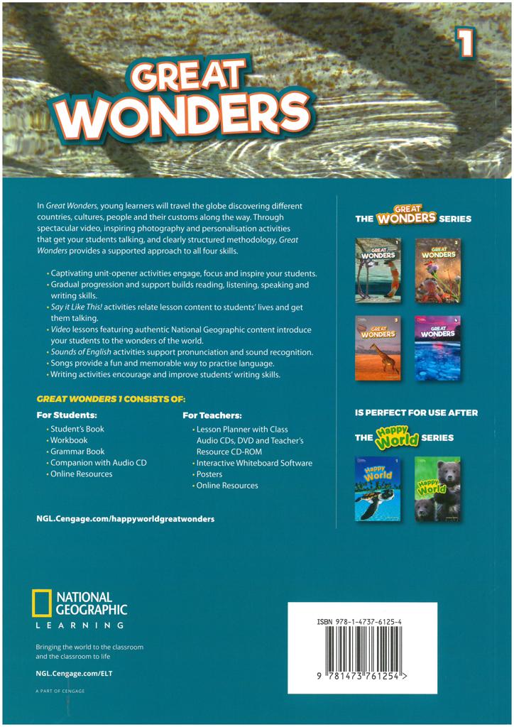 GREAT WONDERS 1 WORKBOOK