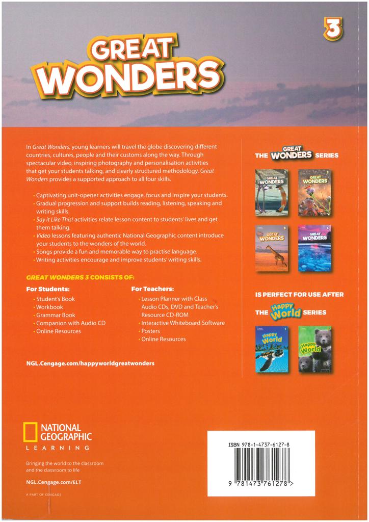 GREAT WONDERS 3 WORKBOOK