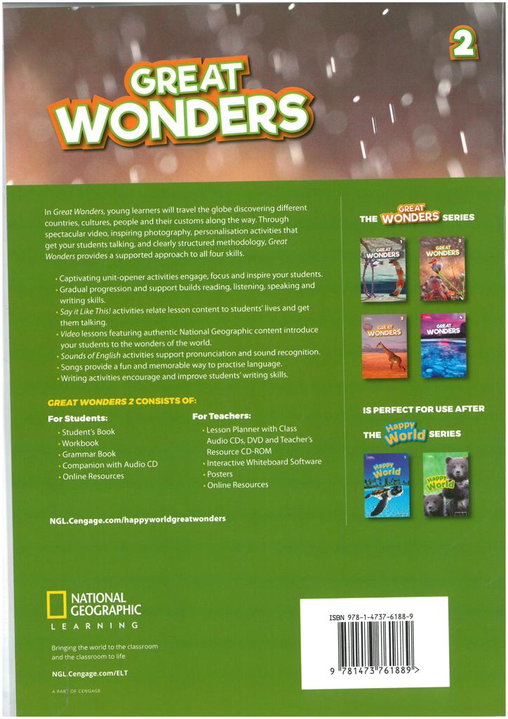 GREAT WONDERS 2 COMPANION (+CD)