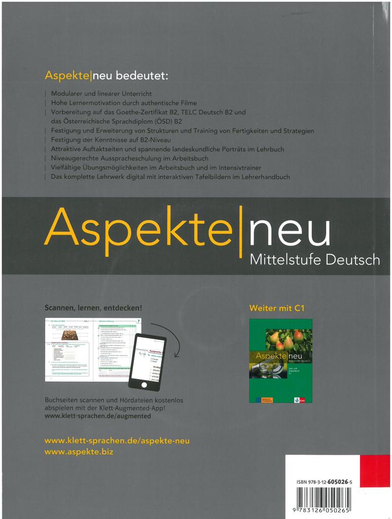 ASPEKTE NEU B2 ARBEITSBUCH (+CD)
