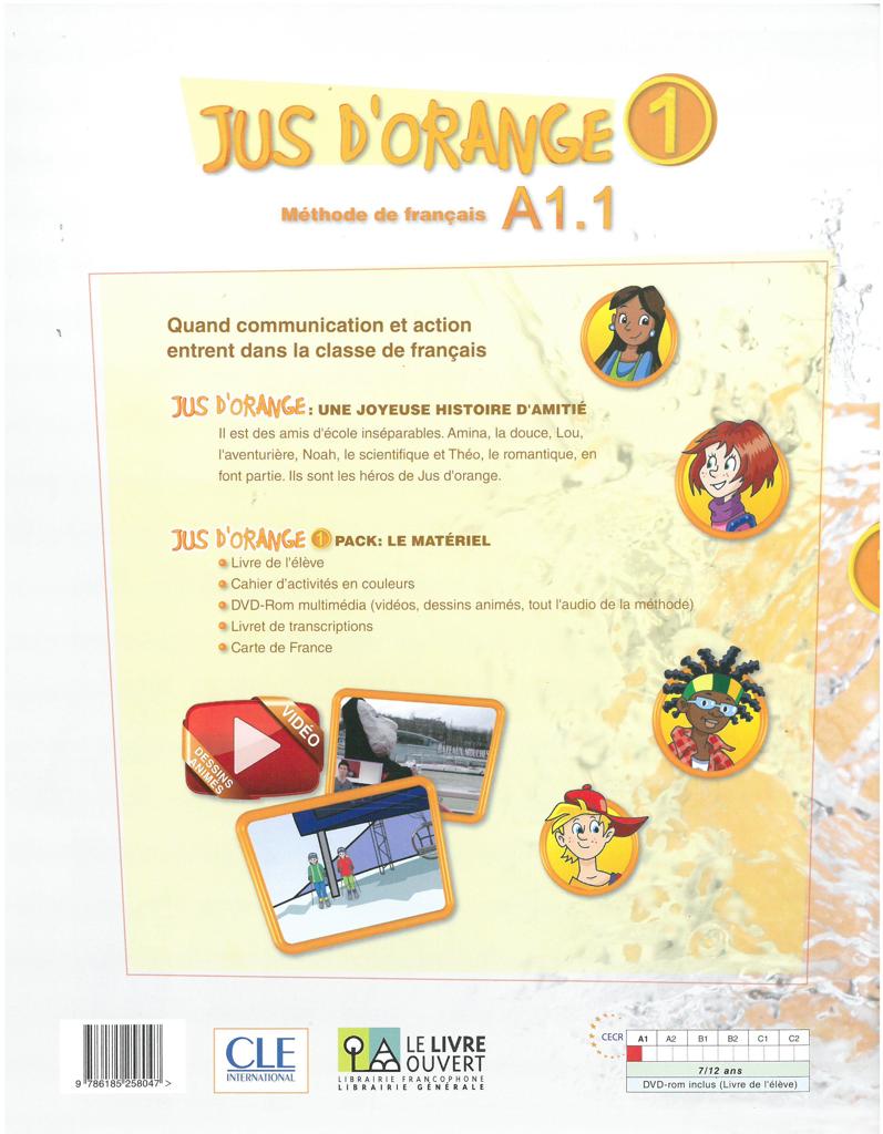 JUS D ORANGE 1 (Α1.1) PACK SUPER ENERGIE (ELEVE & CAHIER)