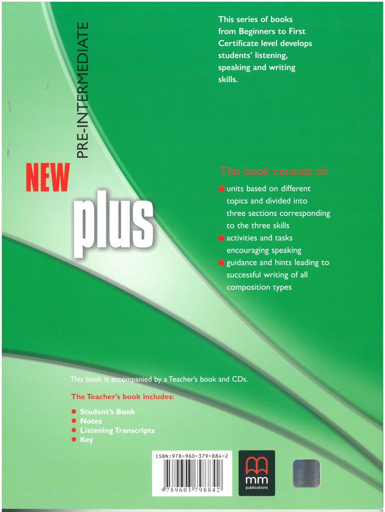 NEW PLUS PRE-INTERMEDIATE STUDENT'S BOOK (+GLOSSARY)
