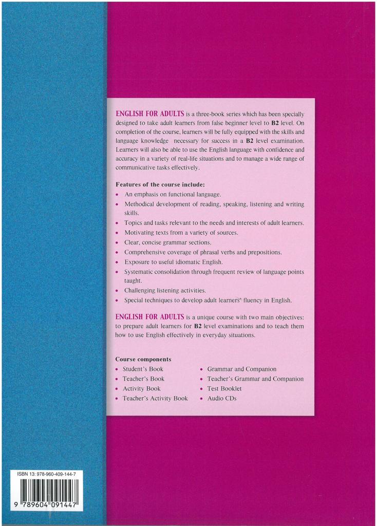 ENGLISH FOR ADULTS 2 WORKBOOK