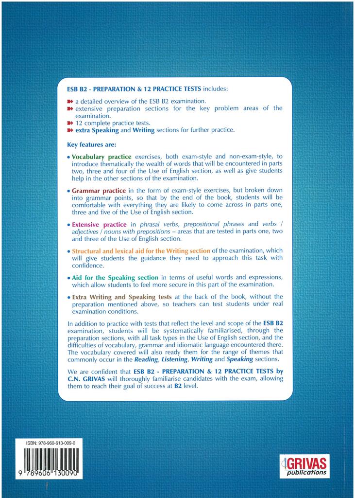 ESB PREPARATION & 12 PRACTICE TESTS ESB B2 STUDENT'S BOOK (2017)