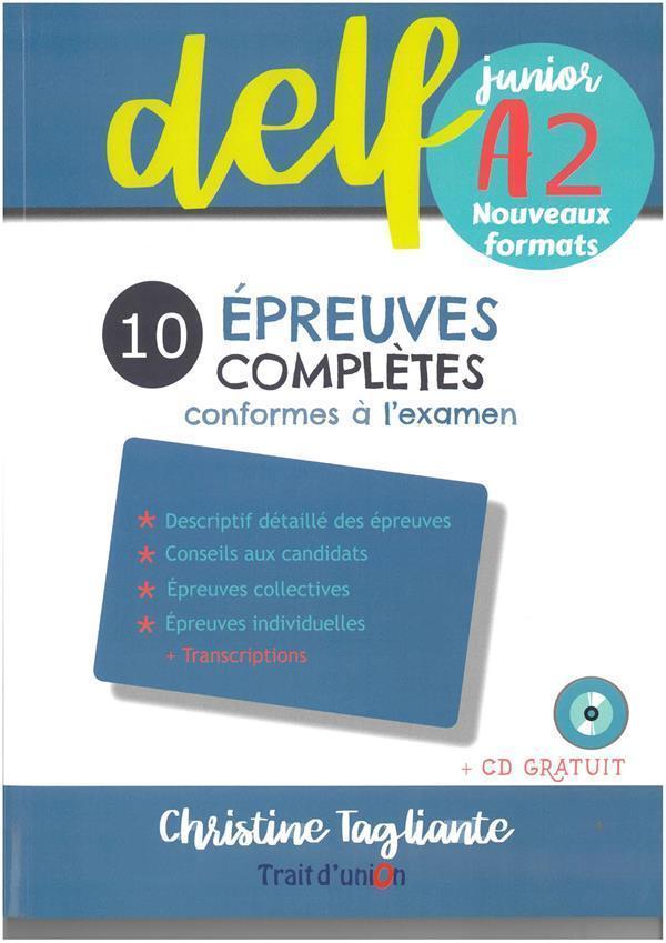 NOUVEAU DELF JUNIOR A2 10 EPREUVES COMPLETES