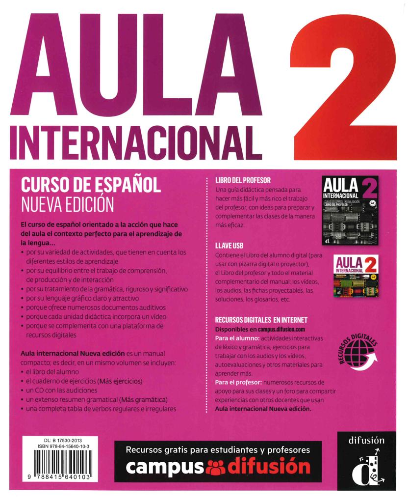 AULA 2 NUEVA EDITION LIBRO DEL ALUMNO (+CD+ANEXO)