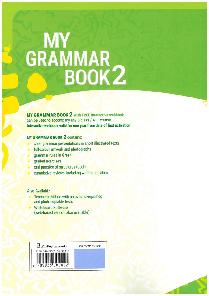MY GRAMMAR BOOK 2 STUDENT'S BOOK