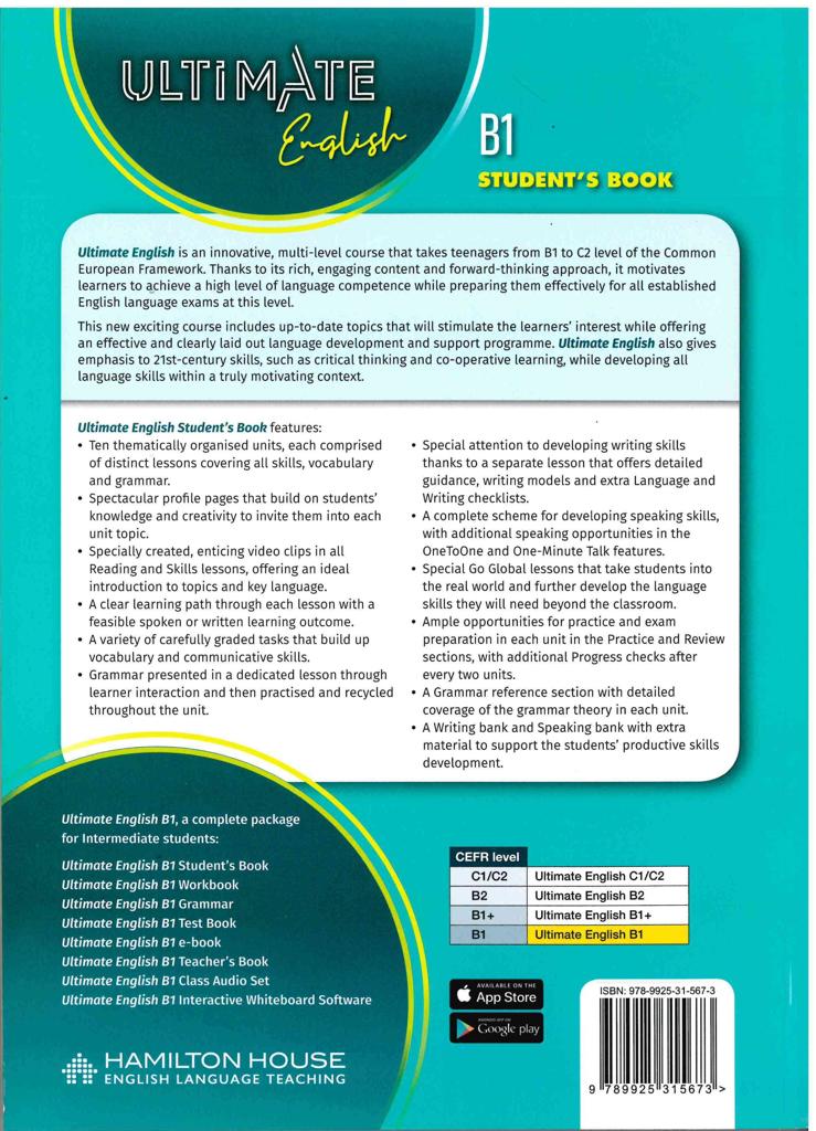 ULTIMATE ENGLISH B1 STUDENT'S BOOK