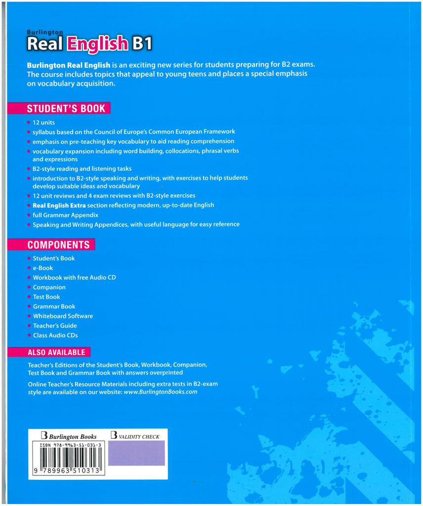 REAL ENGLISH B1 STUDENT'S BOOK