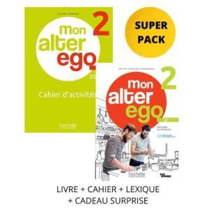 SUPER PACK MON ALTER EGO 2 (LIVRE +CAHIER +LEXIQUE + TEST DELF+ CADEAU SUPRISE)
