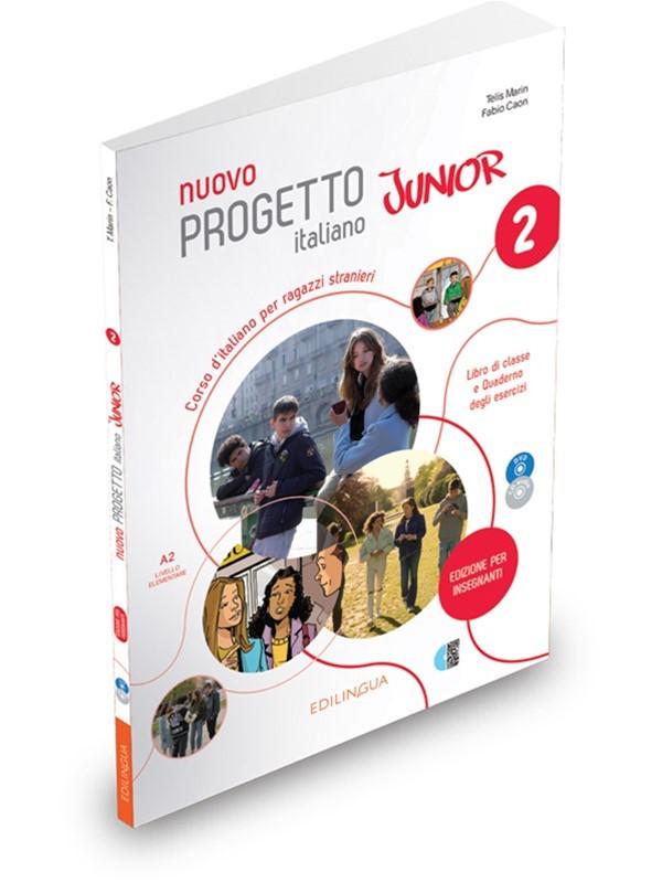 NUOVO PROGETTO ITALIANO JUNIOR 2 INSEGNANTI (+CD+DVD)