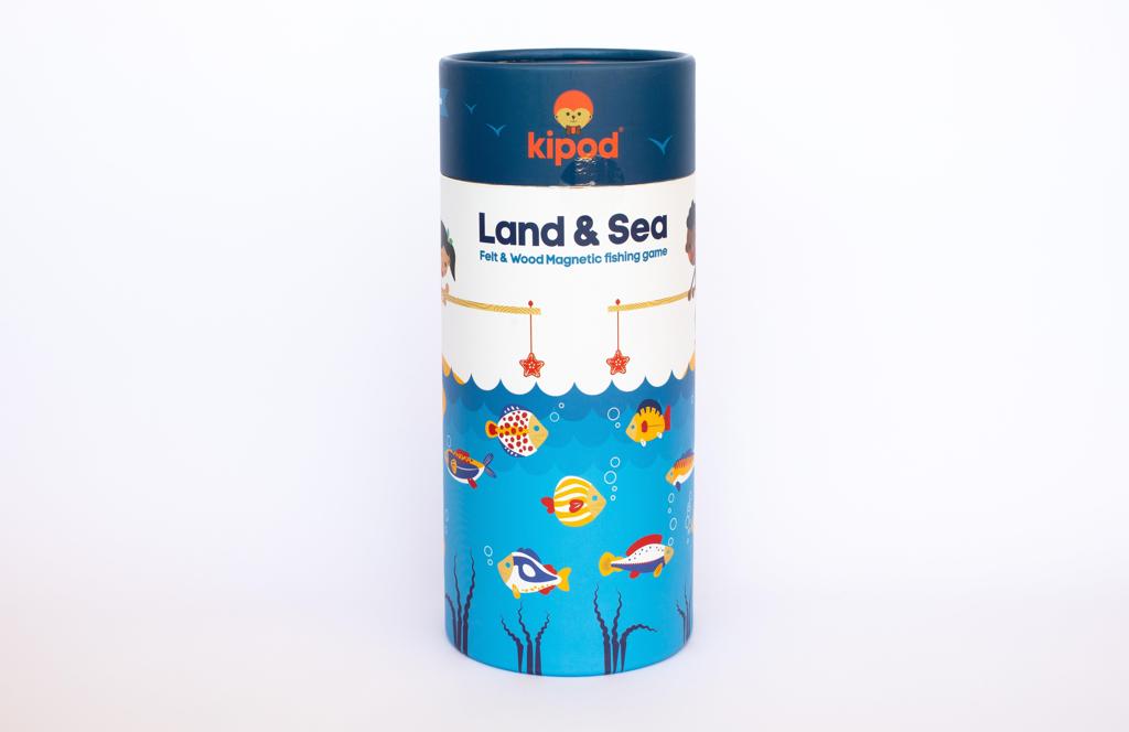 KIPOD - ΞΥΛΙΝΟ ΠΑΙΧΝΙΔΙ ΨΑΡΕΜΑΤΟΣ LAND & SEA ΓΙΑ ΠΑΙΔΙΑ ΑΠΟ 2 ΕΤΩΝ