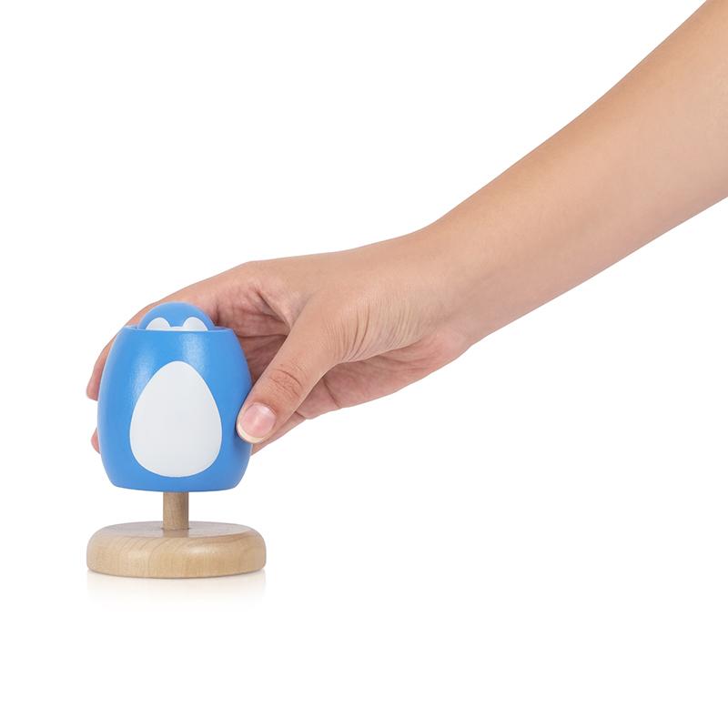 KIPOD - PEEK-A-BOO PENGUIN RATTLE TOY