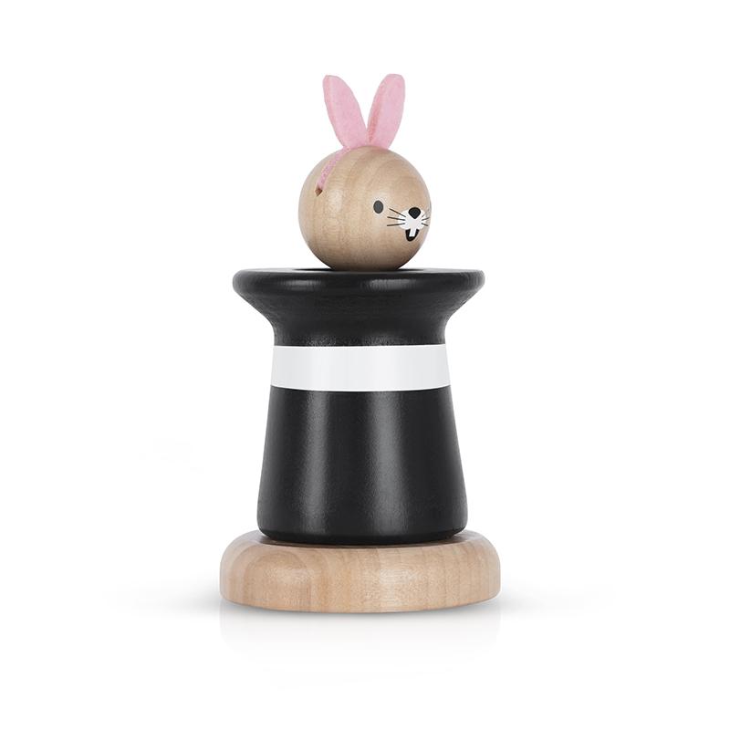 KIPOD - PEEK-A-BOO BUNNY RATTLE TOY