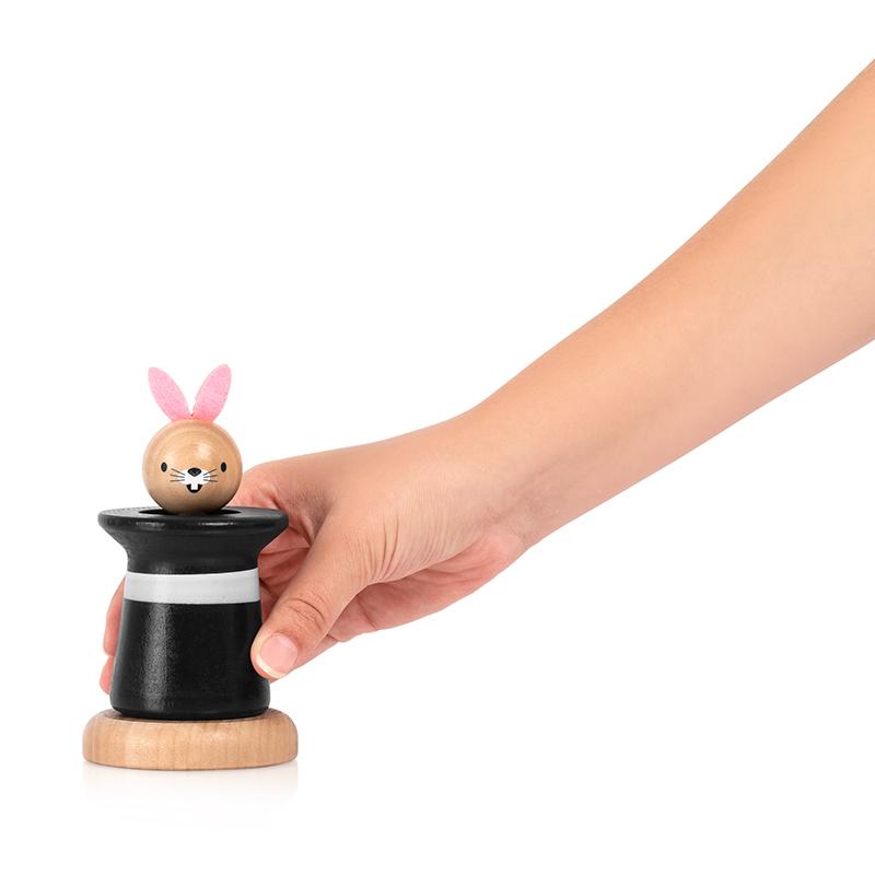 KIPOD - PEEK-A-BOO BUNNY RATTLE TOY