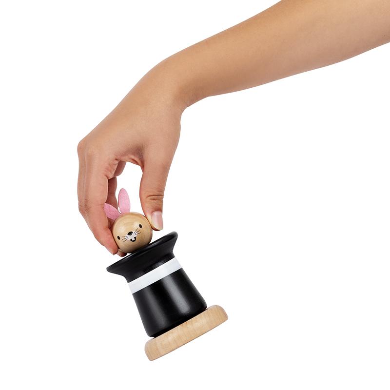 KIPOD - PEEK-A-BOO BUNNY RATTLE TOY
