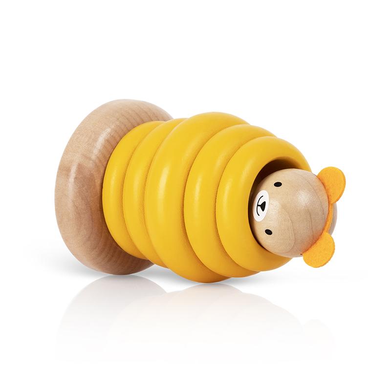 KIPOD - PEEK-A-BOO BEAR RATTLE TOY