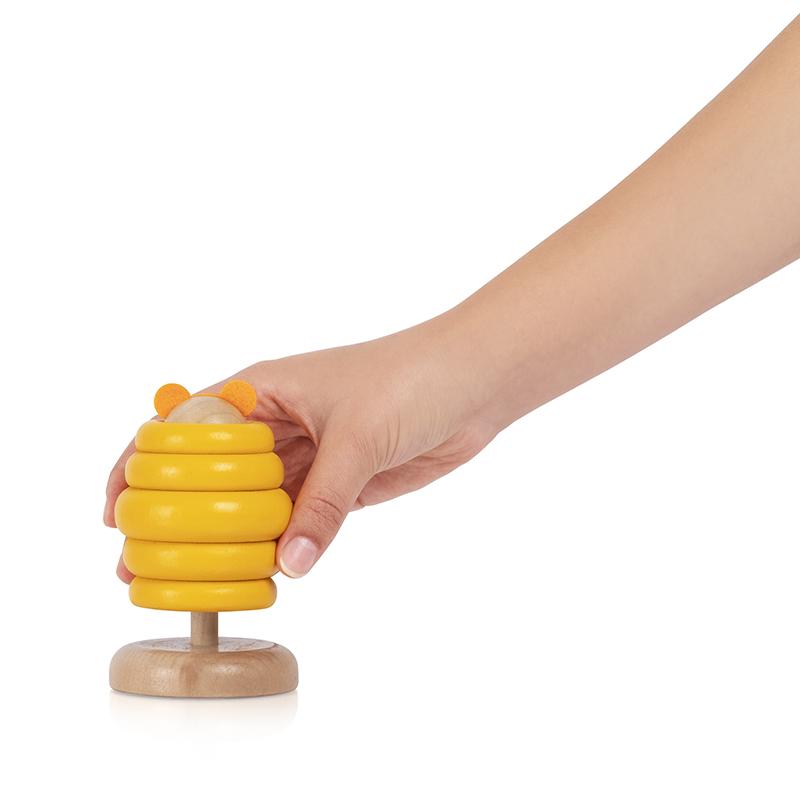 KIPOD - PEEK-A-BOO BEAR RATTLE TOY