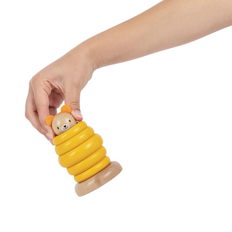 KIPOD - PEEK-A-BOO BEAR RATTLE TOY