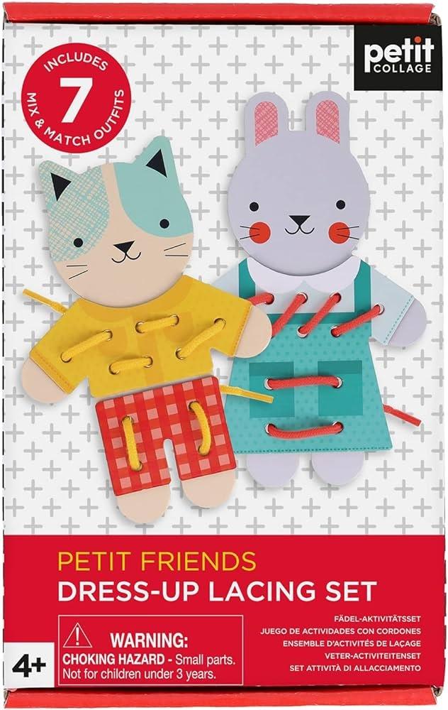 PETIT COLLAGE - ΣΕΤ ΠΑΙΧΝΙΔΙΟΥ DRESS UP ΜΕ ΚΟΡΔΟΝΙΑ PETIT FRIENDS ΓΙΑ ΠΑΙΔΙΑ ΑΠΟ 4 ΕΤΩΝ