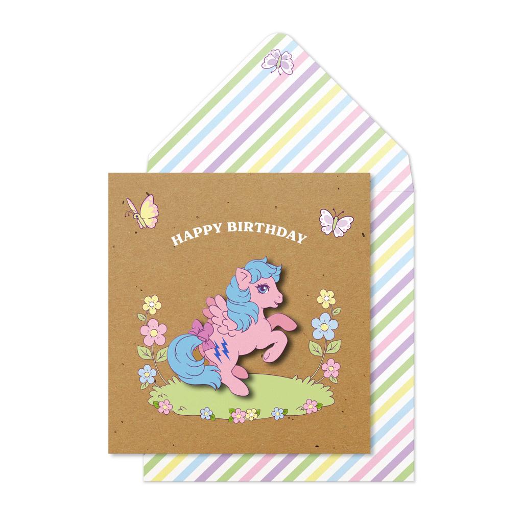 ΕΥΧΕΤΗΡΙΑ ΚΑΡΤΑ "HAPPY BIRTHDAY" - MY LITTLE PONY, FIREFLY RETRO