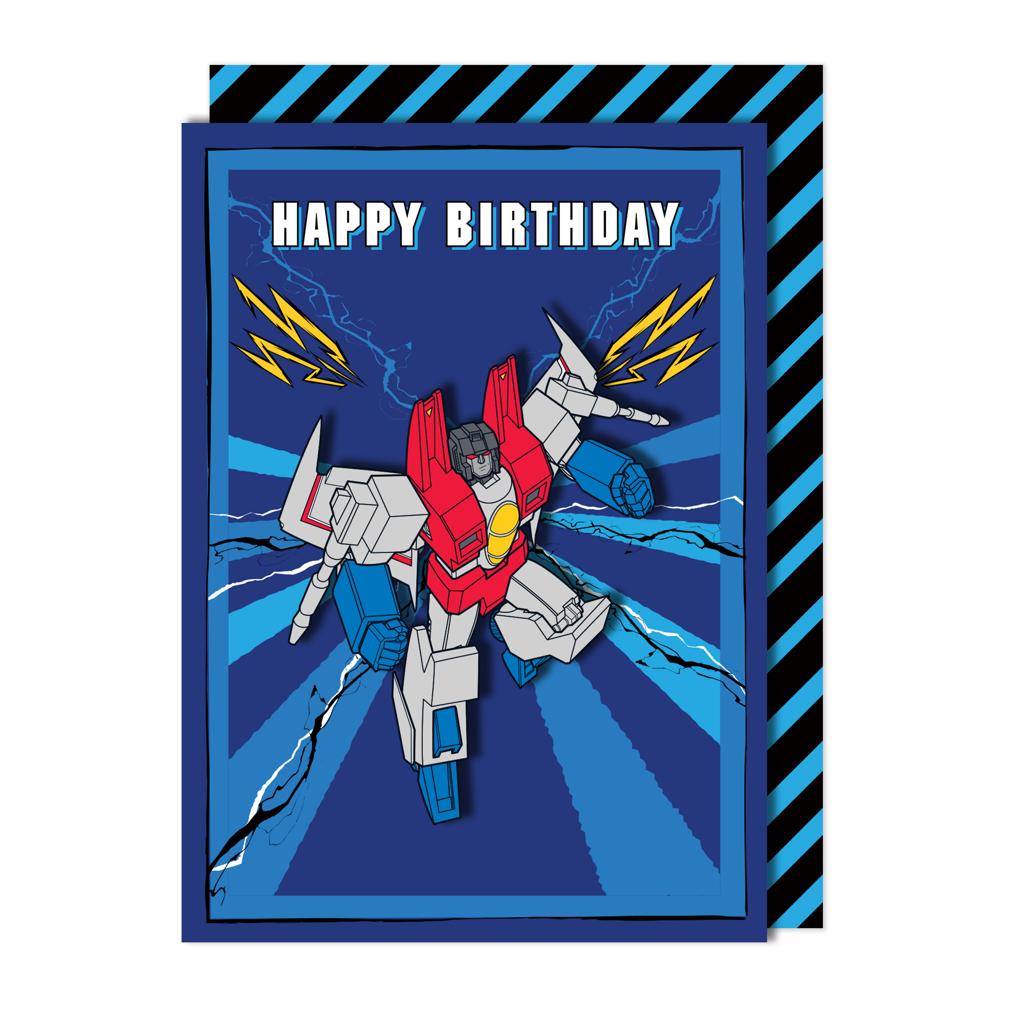 ΕΥΧΕΤΗΡΙΑ ΚΑΡΤΑ "HAPPY BIRTHDAY" - TRANSFORMERS