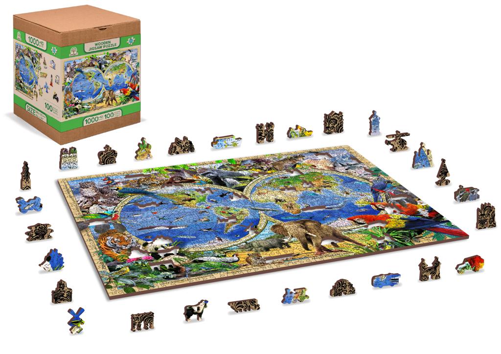 WOODEN.CITY - ΞΥΛΙΝΟ ΠΑΖΛ ΧΑΡΤΗΣ ΤΟΥ ΖΩΙΚΟΥ ΒΑΣΙΛΕΙΟΥ (1010 ΚΟΜΜΑΤΙΑ)
