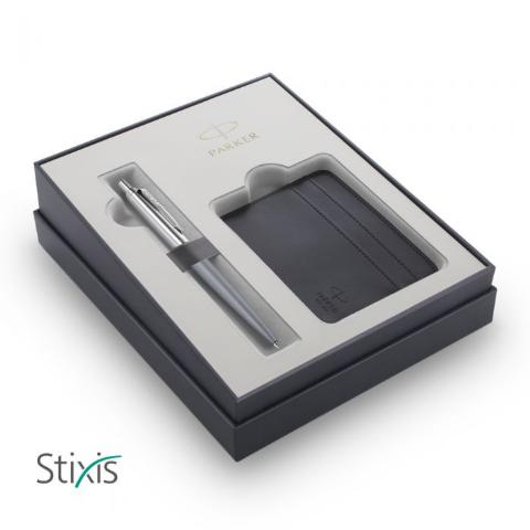 PARKER ΣΕΤ 22 JOTTER XL M.GREY CT [ΔΙΑΡΚΕΙΑΣ-ΔΕΡΜΑΤΙΝΗ ΘΗΚΗ ΚΑΡΤΩΝ]