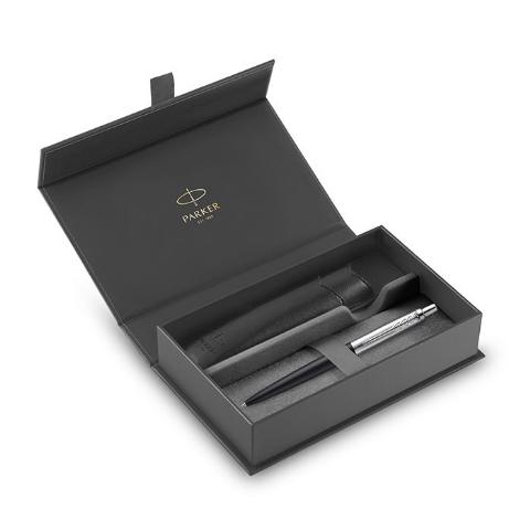 PARKER JOTTER XL M.BLACK CT BP ΔΙΑΡΚΕΙΑΣ ΣΕ ΣΥΣΚΕΥΑΣΙΑ ΔΩΡΟΥ ΜΕ ΔΕΡΜΑΤΙΝΗ ΘΗΚΗ