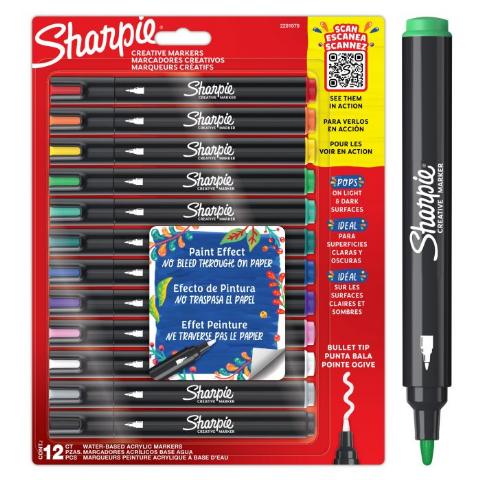 ΣΕΤ SHARPIE CREATIVE ACRYLIC 12ΤΕΜ