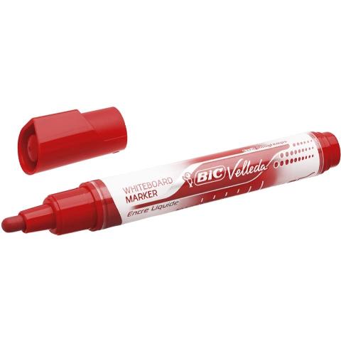 ΜΑΡΚΑΔΟΡΟΣ ΑΣΠΡΟΠΙΝΑΚΑ BIC VELLEDA ΚΟΚΚΙΝΟ