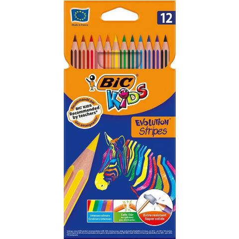 ΞΥΛΟΜΠΟΓΙΕΣ 12 ΧΡΩΜΑΤΩΝ BIC EVOLUTION STRIPES