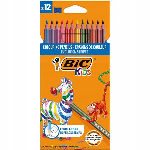 ΞΥΛΟΜΠΟΓΙΕΣ 12 ΧΡΩΜΑΤΩΝ BIC EVOLUTION STRIPES