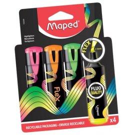ΣΕΤ ΥΠΟΓΡΑΜΜΙΣΤΕΣ MAPED FLEX BLISTER X 4ΤΕΜ