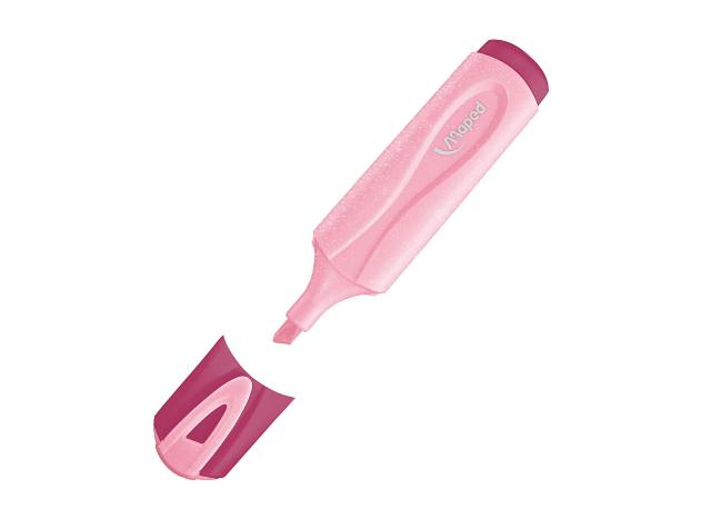 ΥΠΟΓΡΑΜΜΙΣΤΗΣ FLUO PEP'S PASTEL GLITTER ΡΟΖ