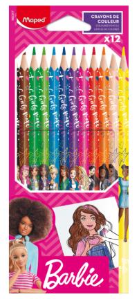 ΞΥΛΟΜΠΟΓΙΕΣ 12 ΧΡΩΜΑΤΩΝ ΛΕΠΤΟΙ MAPED BARBIE