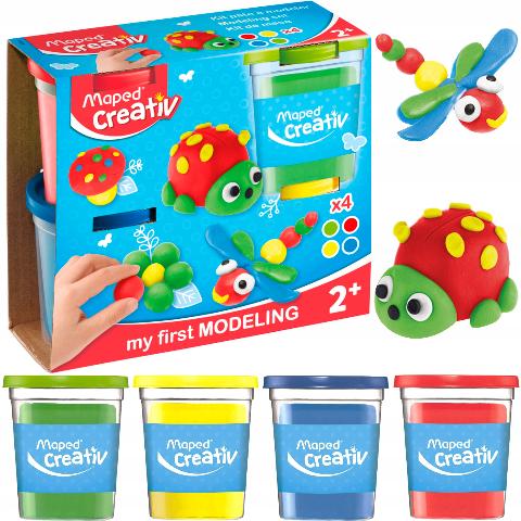 ΠΛΑΣΤΟΖΥΜΑΡΑΚΙ ΣΕΤ MAPED CREATIVE 4POTS ΒΑΣΙΚΑ ΧΡΩΜΑΤΑ
