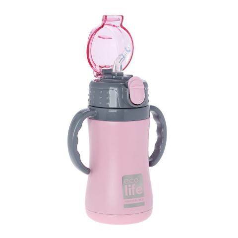 ΘΕΡΜΟΣ 300ML ECOLIFE KIDS THERMOS PINK