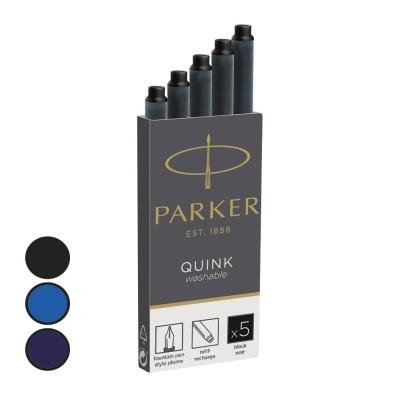 ΑΜΠΟΥΛΕΣ PARKER CARTRIDGES QUINK ΙΝΚ 5ΤΕΜ ΜΑΥΡΟ