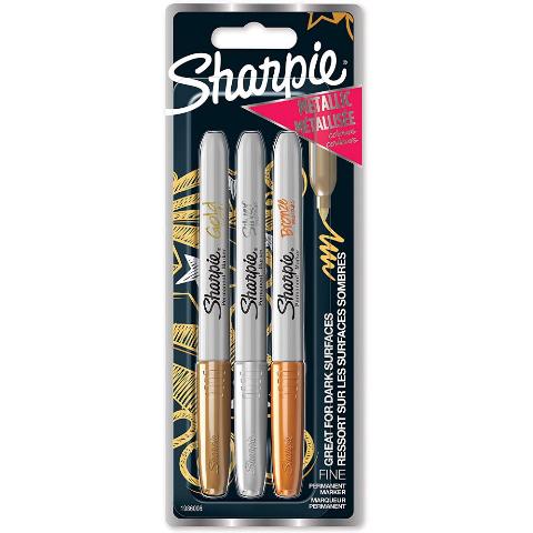 ΣΕΤ SHARPIE 3ΤΕΜ GOLD SILVER BRONZE