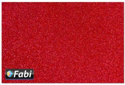 ΧΑΡΤΟΝΙ GLITTER 50X70CM KOKKINO FABI