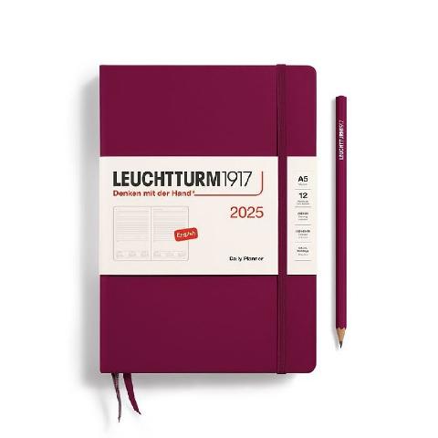 2025 ΗΜΕΡΟΛΟΓΙΟ ΗΜΕΡΗΣΙΟ LEUCHTTURM Α5 PLANNER ΚΟΚΚΙΝΟ