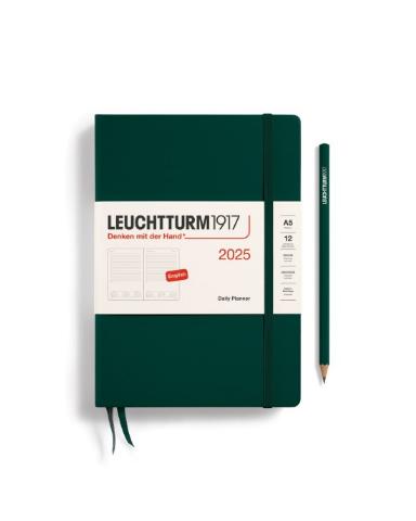 2025 ΗΜΕΡΟΛΟΓΙΟ ΗΜΕΡΗΣΙΟ LEUCHTTURM Α5 PLANNER ΠΡΑΣΙΝΟ FOREST