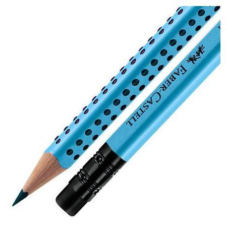 ΜΟΛΥΒΙ FABER CASTELL GRIP 2001 ΜΕ ΓΟΜΑ AQUAMARINE Β