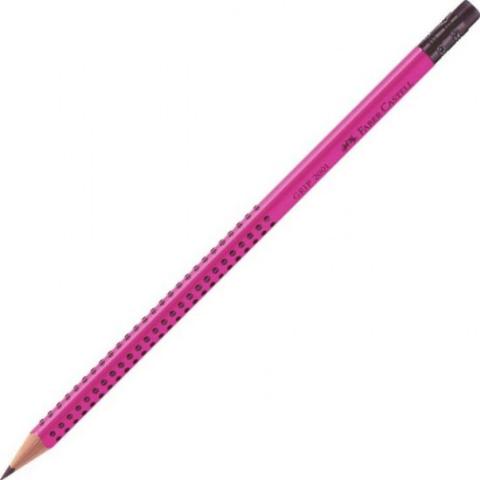 ΜΟΛΥΒΙ FABER CASTELL GRIP 2001 ΜΕ ΓΟΜΑ MAGENTA