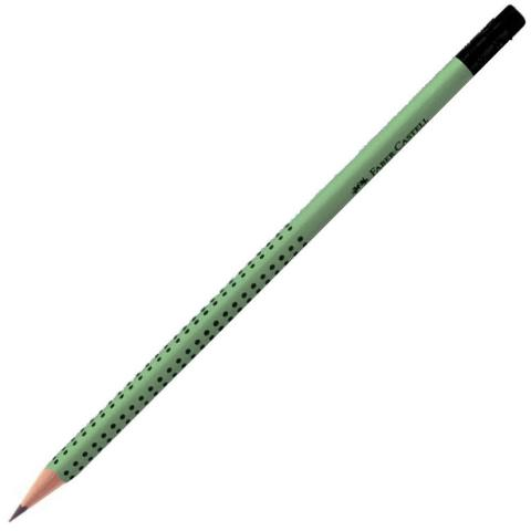 ΜΟΛΥΒΙ FABER CASTELL GRIP 2001 ΜΕ ΓΟΜΑ OLIVE