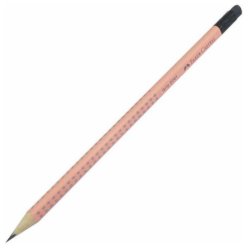 ΜΟΛΥΒΙ FABER CASTELL GRIP 2001 ΜΕ ΓΟΜΑ CORAL