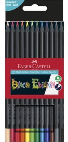 ΞΥΛΟΜΠΟΓΙΕΣ 12 ΧΡΩΜΑΤΩΝ FABER CASTELL BLACK EDITION 116412