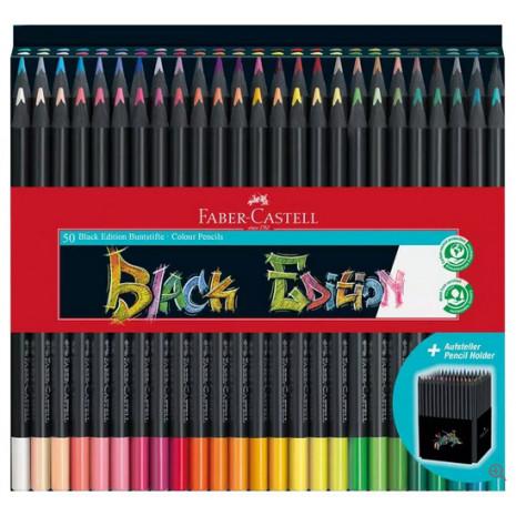 ΞΥΛΟΜΠΟΓΙΕΣ 50 ΧΡΩΜΑΤΩΝ FABER CASTELL BLACK EDITION 116450